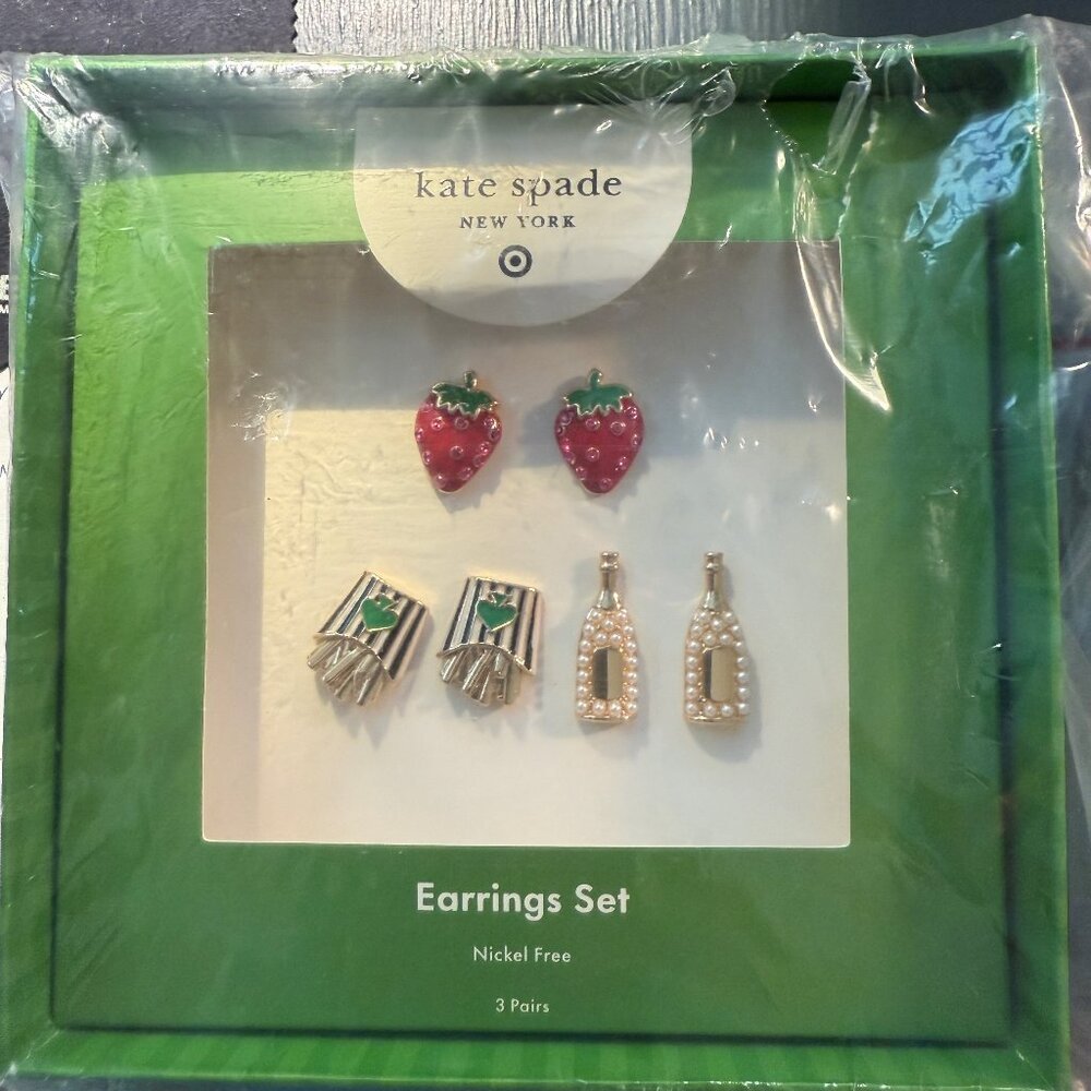 Kate Spade x Target Earrings Set – NEW in Box, Sealed